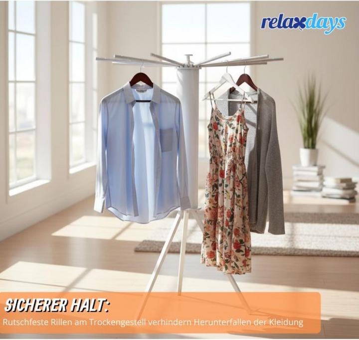 Produktbild Relaxdays Ausziehbarer Wäscheständer Oktopus