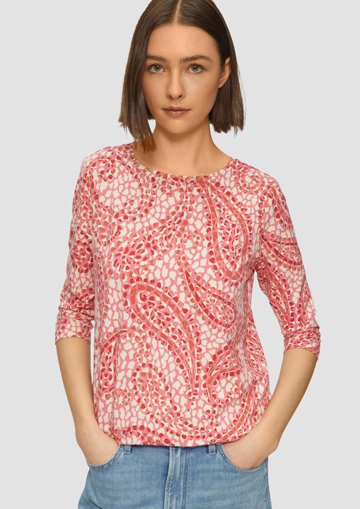 Produktbild S.Oliver T-Shirt Shirt aus Viskosestretch in O-Shape (46)