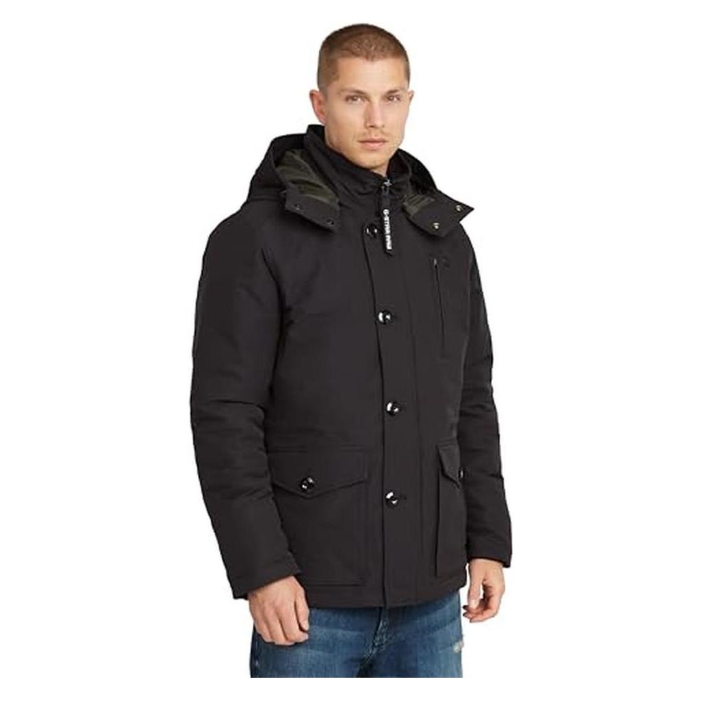 G-Star, Herren, Winterjacken, Vodan Gewatteerte Kapuzenjacke Mit Komfort Und Originellem Look, Schwarz, (M)