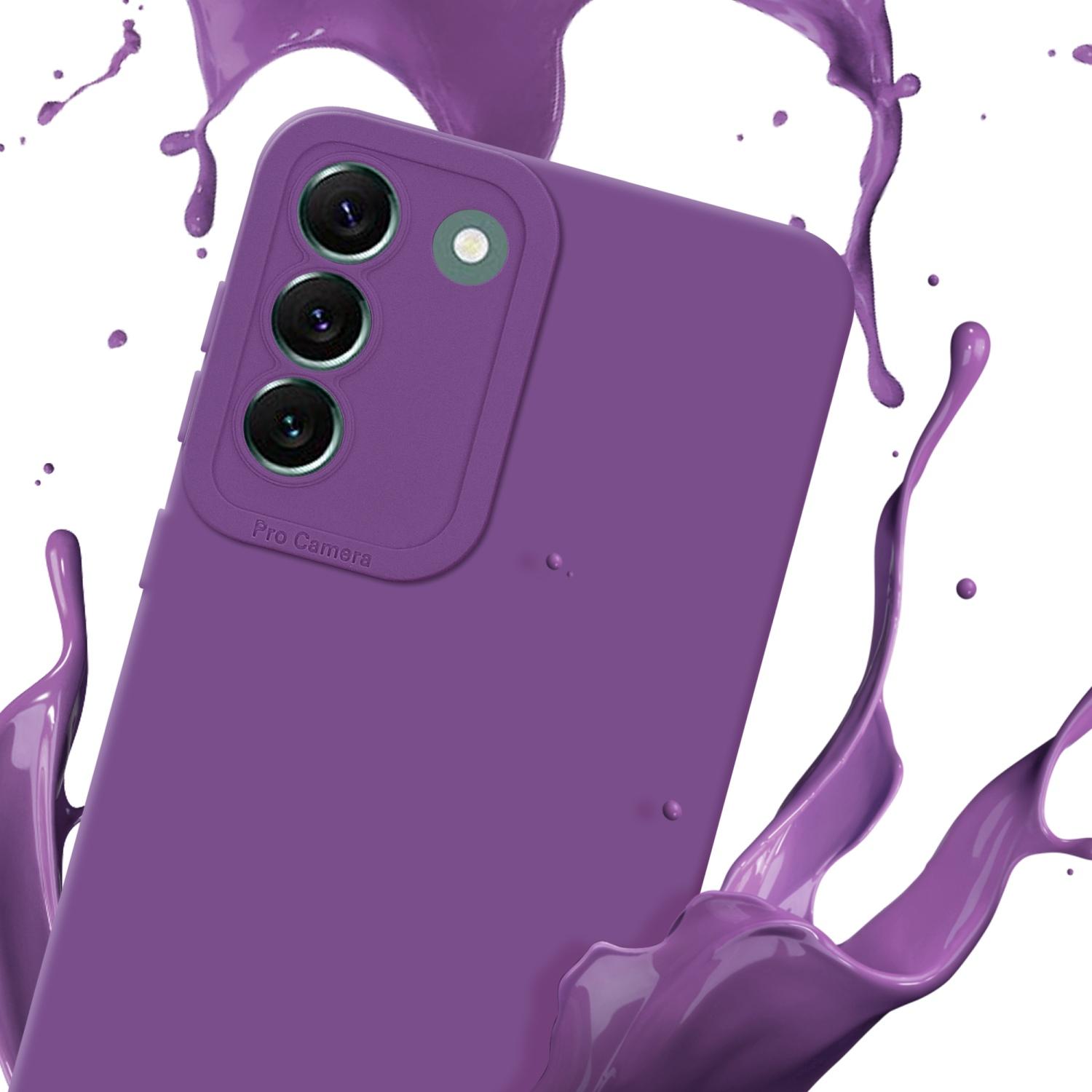 Thumbnail - Cadorabo Hülle für Samsung Galaxy S22 PLUS im TPU Fluid LM162 Style (Samsung Galaxy S22+), Smartphone Hülle, Violett