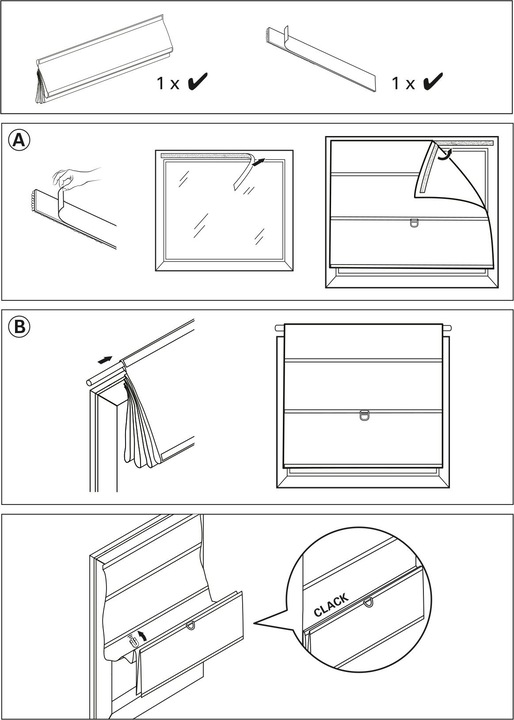 Actual product image Gardinia Roman blind (90 x 140 cm)