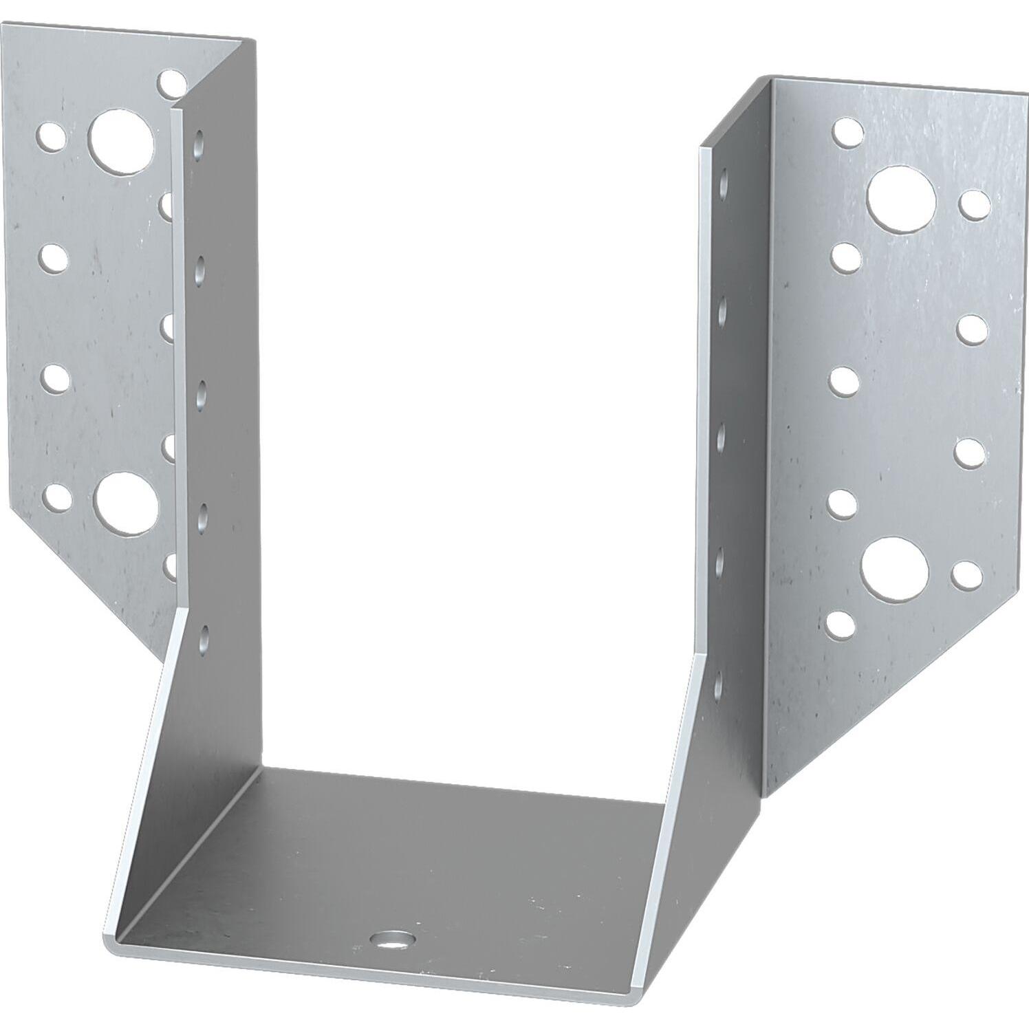 GH, Baubeschläge + Holzverbinder, Balkenschuh Kombi 04 aussenliegend 100x140 - Stahl feuerverzinkt (Balkenschuh, 1 Stk.)