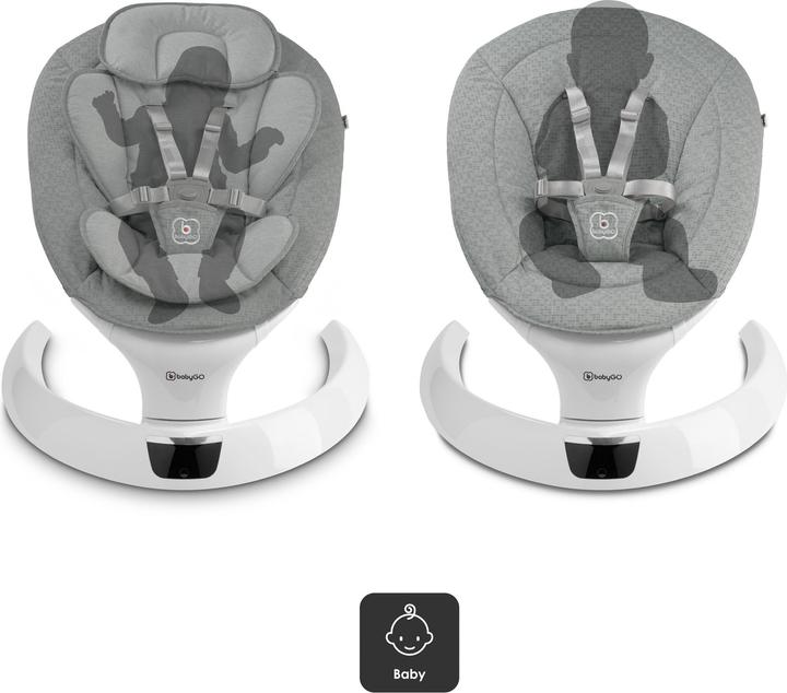 Produktbild BabyGo Swing grau