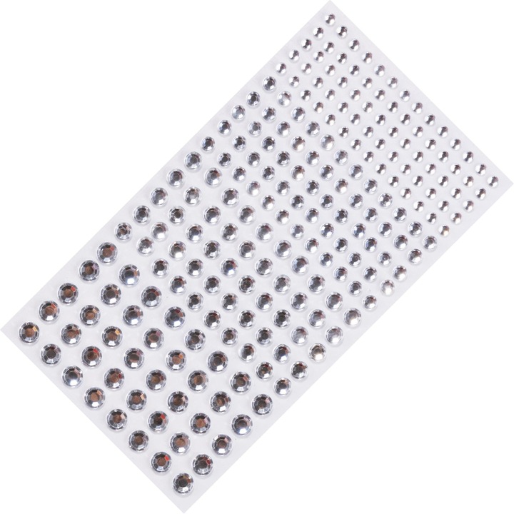 Immagine prodotto Noya Strass autoadesivi per il viso e il corpo - argento (220 pezzi, decorazione per festival)