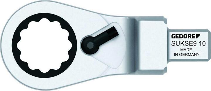 Actual product image Gedore SUKSE9 10 Mortise spanner reversible ratchet SE 9x12 SW 10 mm (58 Nm)