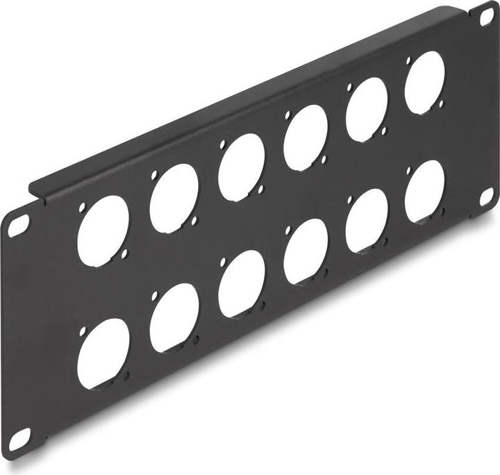 Actual product image Delock 10? D-type patch panel 12 port 2 U black