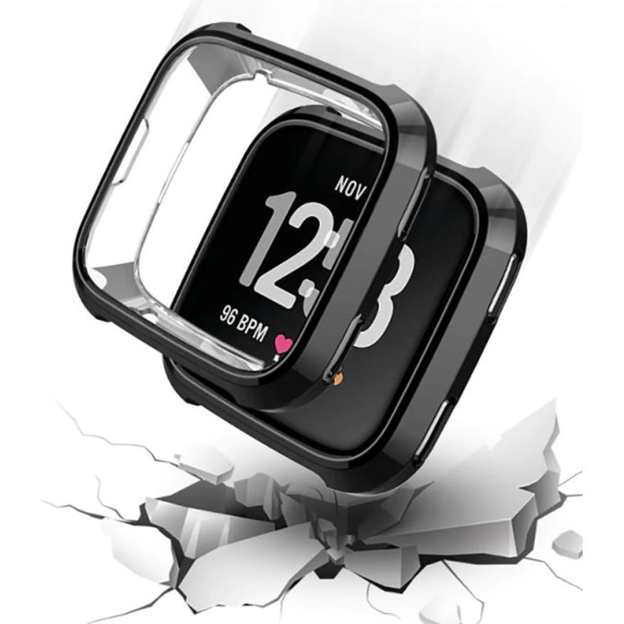 Thumbnail - Strap-it Schutzhülle (Silikon, Versa), Uhrenarmband, Schwarz