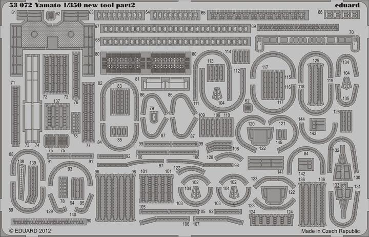 Produktbild Eduard Yamato 1/350 new tool for Tamiya 78025
