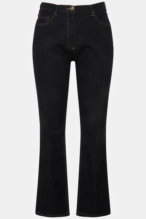 Ulla Popken Jeans Mandy, gerades Bein, Stretch, 5-Pocket-Form