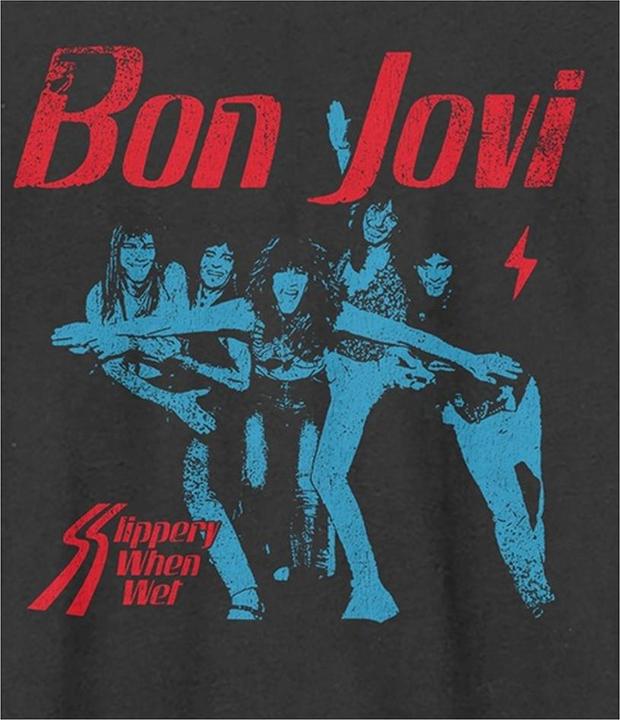Immagine prodotto Amplified Maglietta unisex da adulto Slippery When Wet Bon Jovi (XXL)
