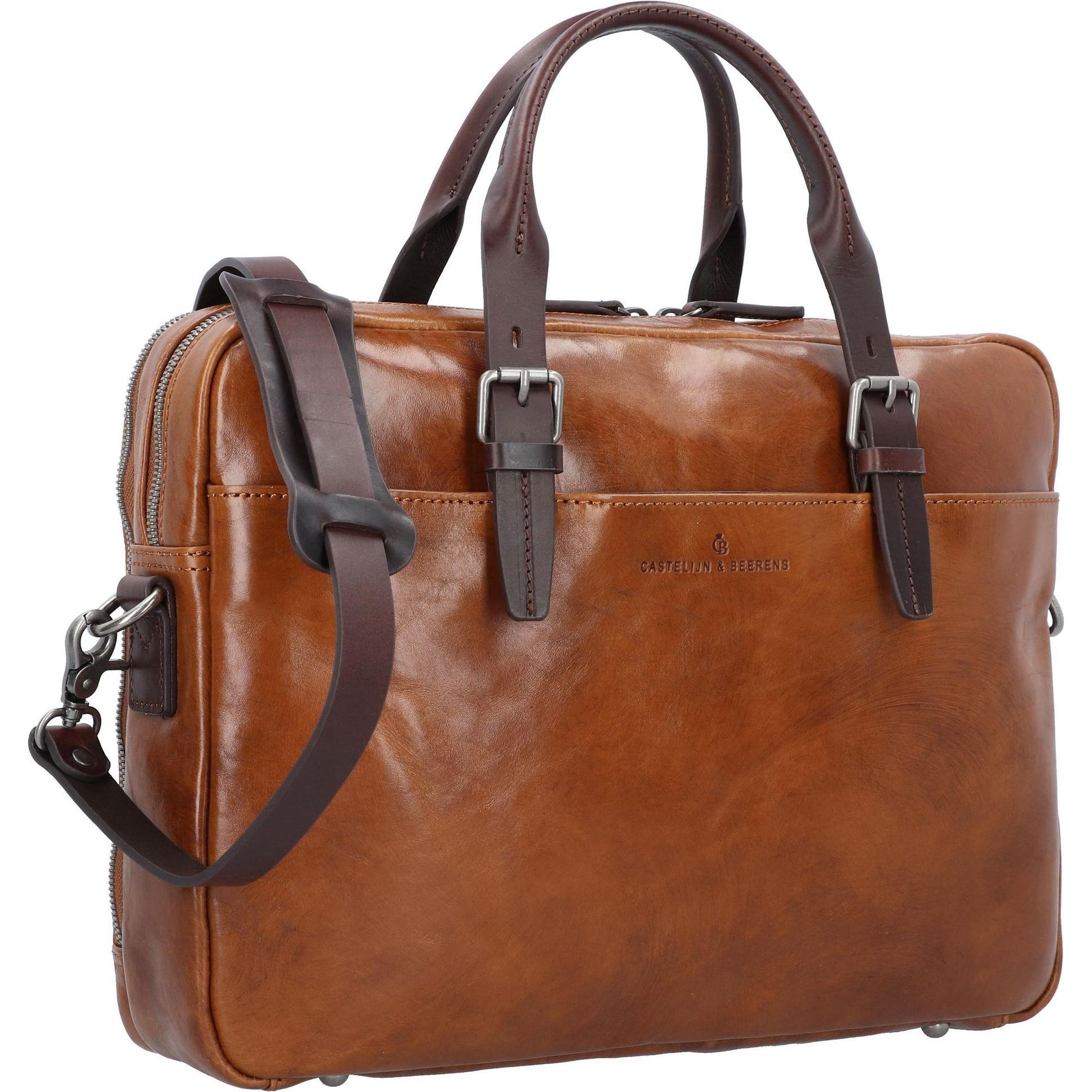 Thumbnail - Castelijn & Beerens Rien Aktentasche RFID Leder 41 cm Laptopfach (15.55"), Notebooktasche, Braun