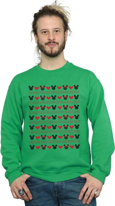 Immagine prodotto Disney Mickey And Minnie Christmas Hearts Felpa Uomo (XXL)