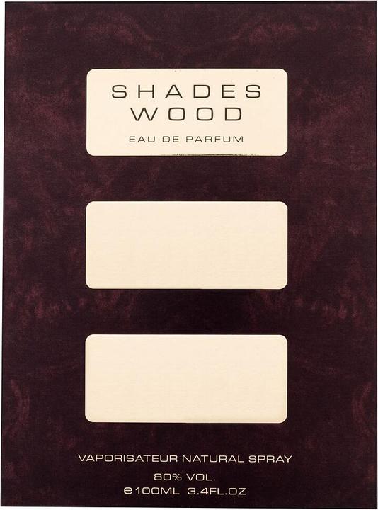 Actual product image Armaf Shades Wood by Eau de Toilette Spray 100 ml (Eau de toilette, 100 ml)