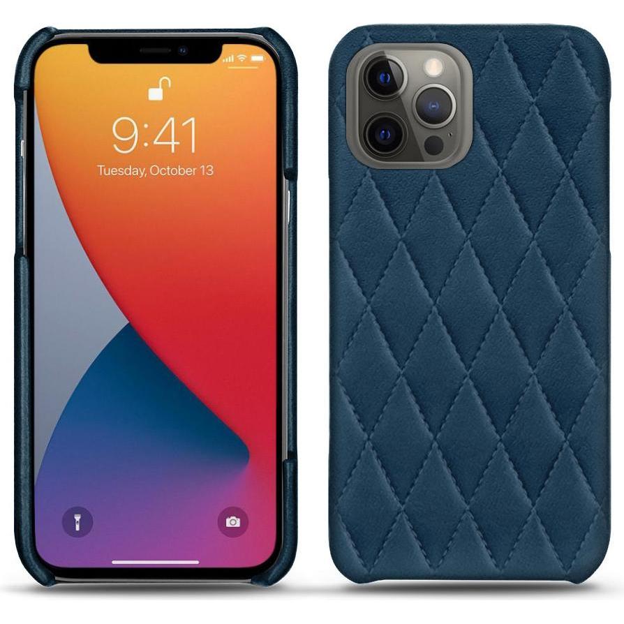 Noreve Lederschutzhülle (Apple iPhone 13 Pro Max), Smartphone Hülle, Blau