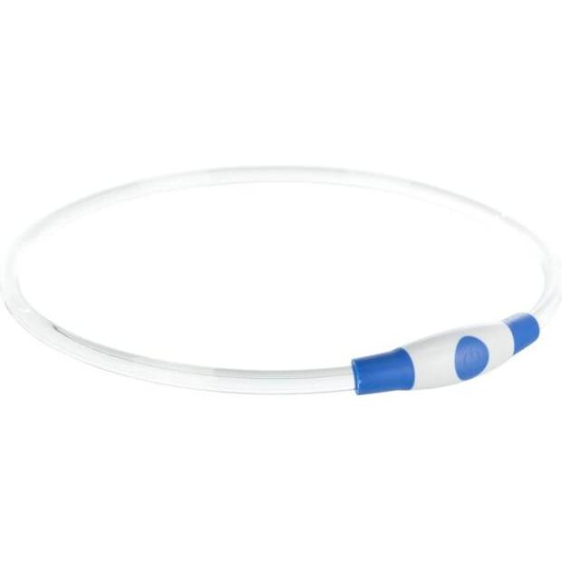 Thumbnail - Trixie Flash Leuchtring USB (L, XL, Hund, Hundesport), Halsband + Leine