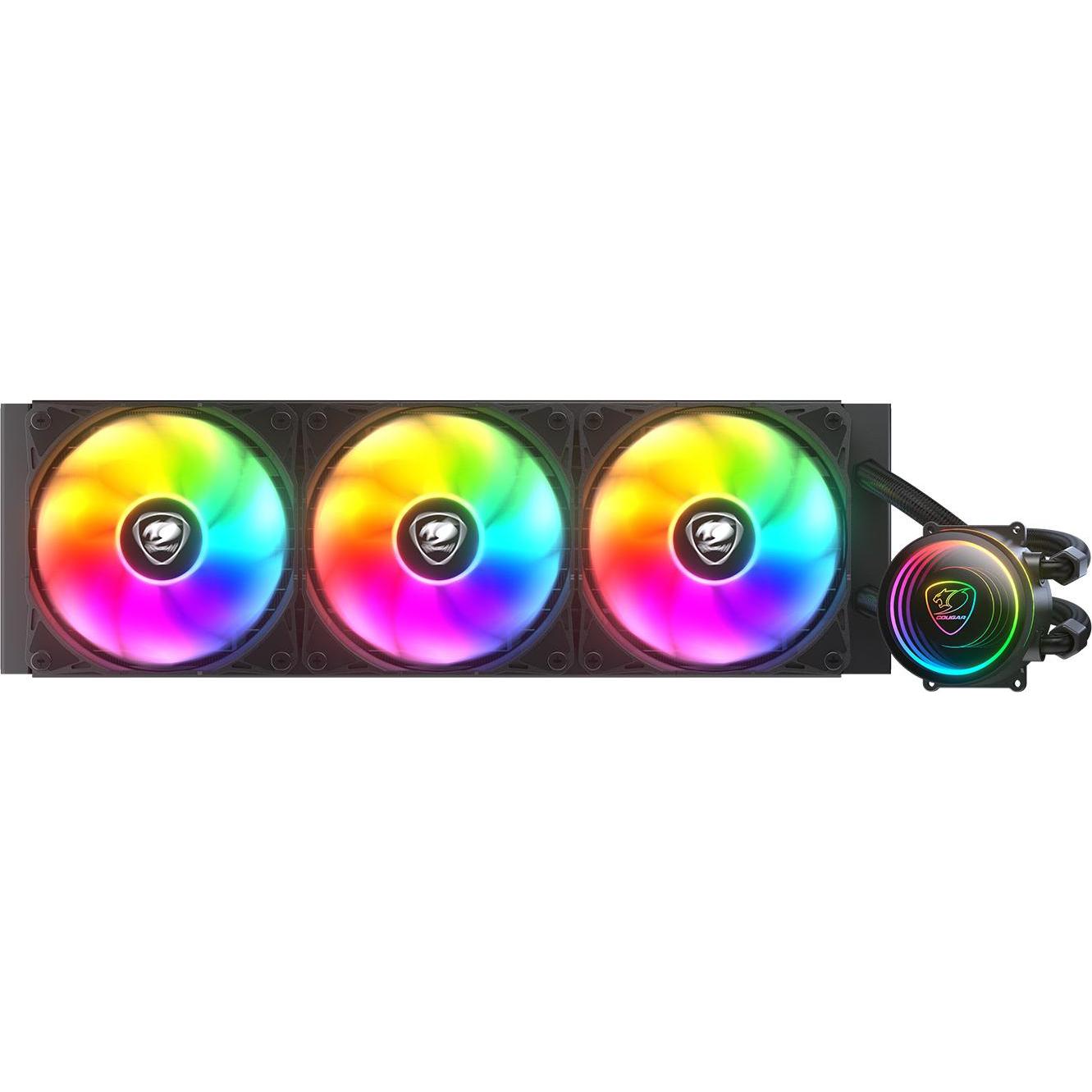 Thumbnail - Cougar Kit Watercooling AIO Poseidon Elite RGB - 360mm (Noir), CPU Wasserkühler, Schwarz
