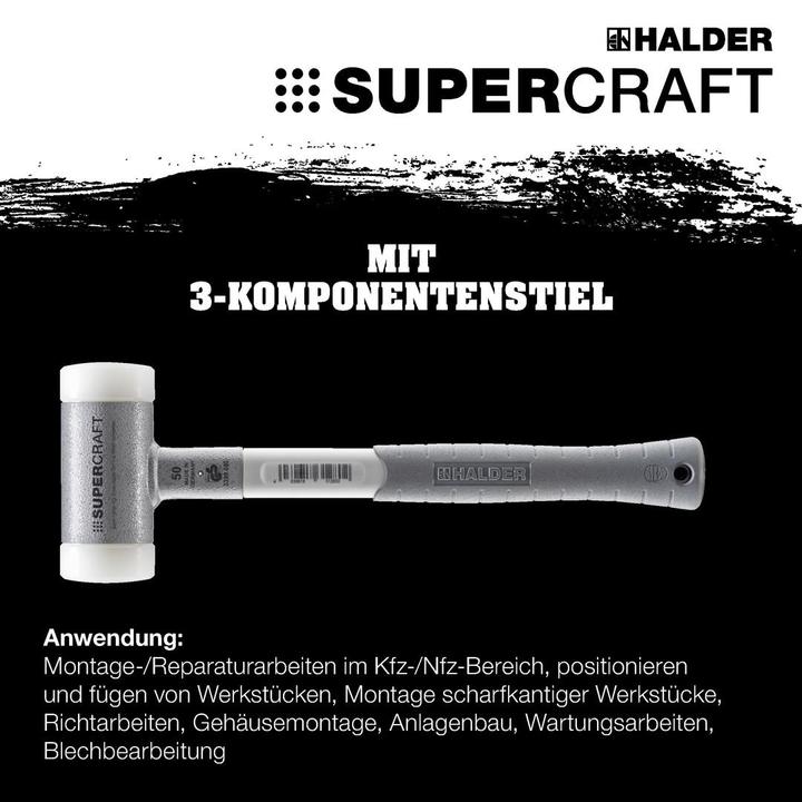 Image du produit Halder 3K 60 Marteau de protection "SUPERCRAFT" 3 Kompo (1625 g)