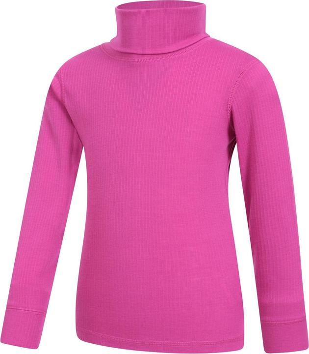 Actual product image Mountain Warehouse Childrens/Kids Talus Roll Neck Long-Sleeved Top (128)