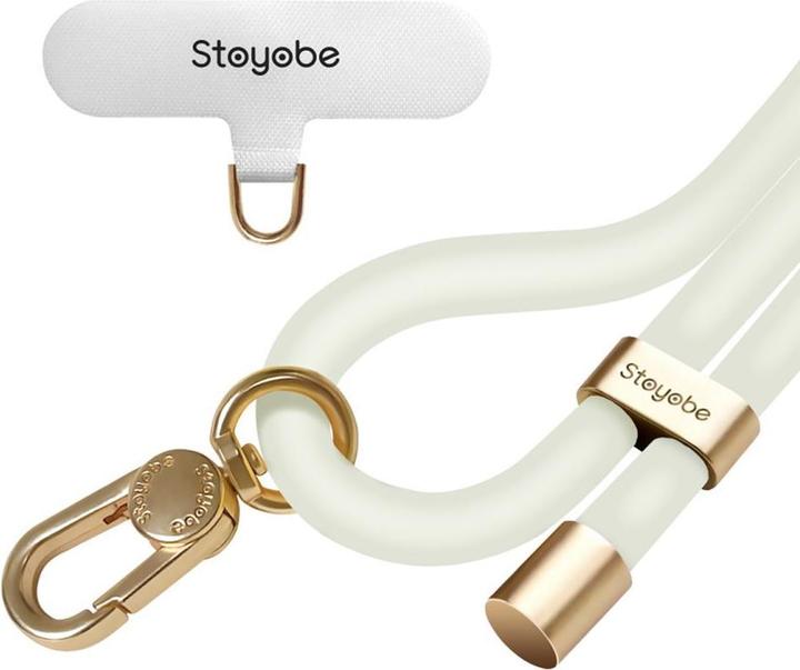 Actual product image Stoyobe Phone Lanyard Silicone Phone Lanyard - White