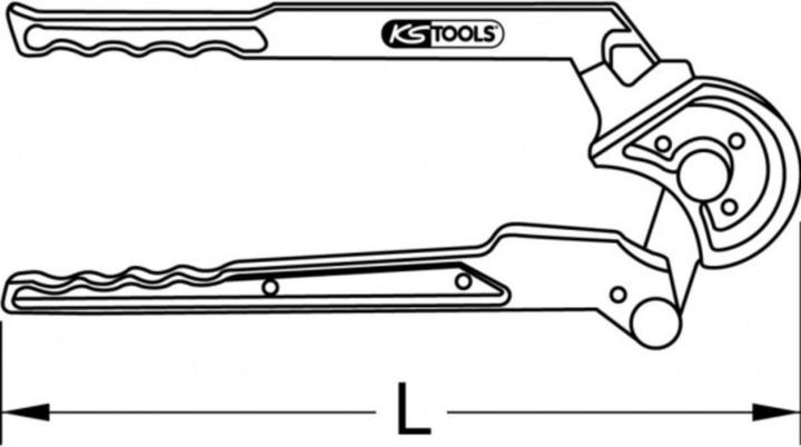 Actual product image KS Tools Copper Pipe Two Hand Bender (420 mm)