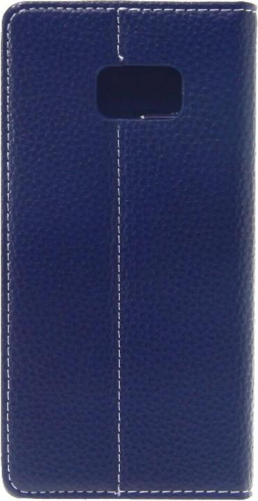 Actual product image NoName Book Case Fashion for Galaxy S6 Edge Plus - Blue (Samsung Galaxy S6 Edge+)