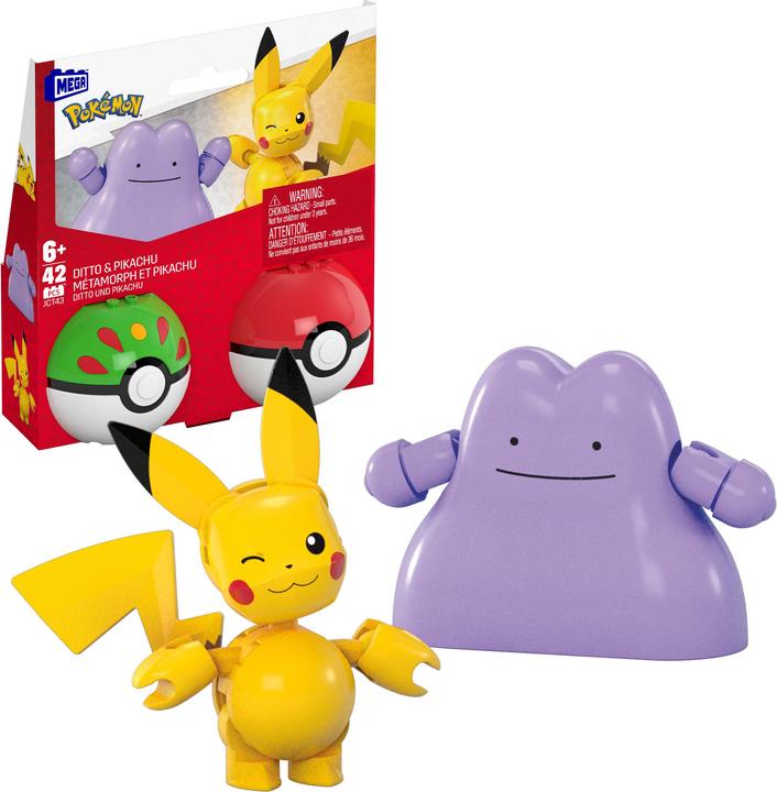 MEGA Pokémon 2er Pokéball Set - Pikachu und Ditto