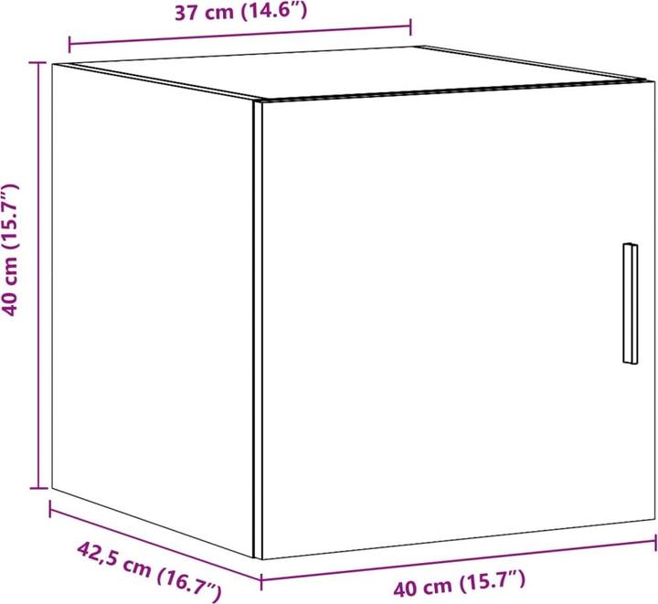 Image du produit vidaXL Armoire murale (40 x 42.50 x 40 cm)