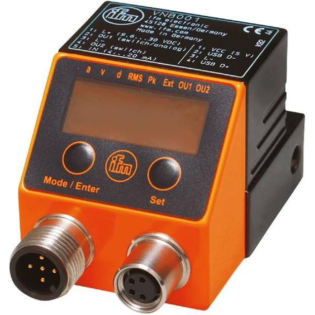 ifm Electronic Sensore di vibrazione IFM, Pulsante + Interruttore