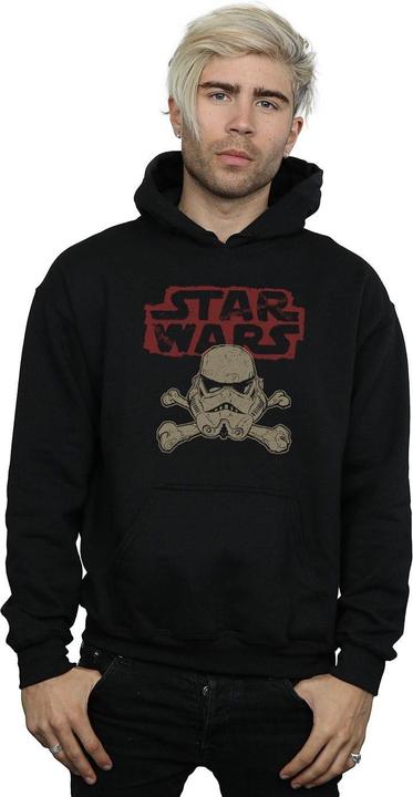 Actual product image Star Wars Mens Stormtrooper Skull Logo Hoodie (S)