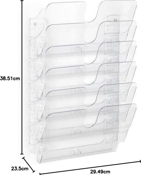 Actual product image Durable Wall brochure rack (A4)