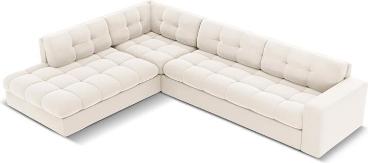 Actual product image CXL by Christian Lacroix Velvet Left Corner Sofa, "Yohan", 5 Seats, 236x199x72 Made in Europe (Corner sofa)