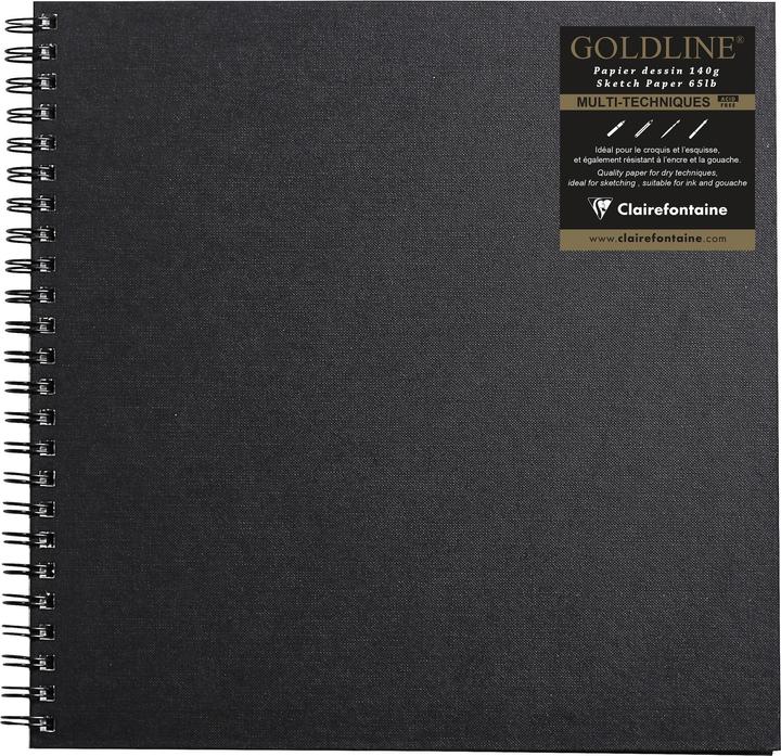 Image du produit Clairefontaine GOLDLINE - Carnets de notes à spirales (Spécial, Blanc, Couverture rigide)