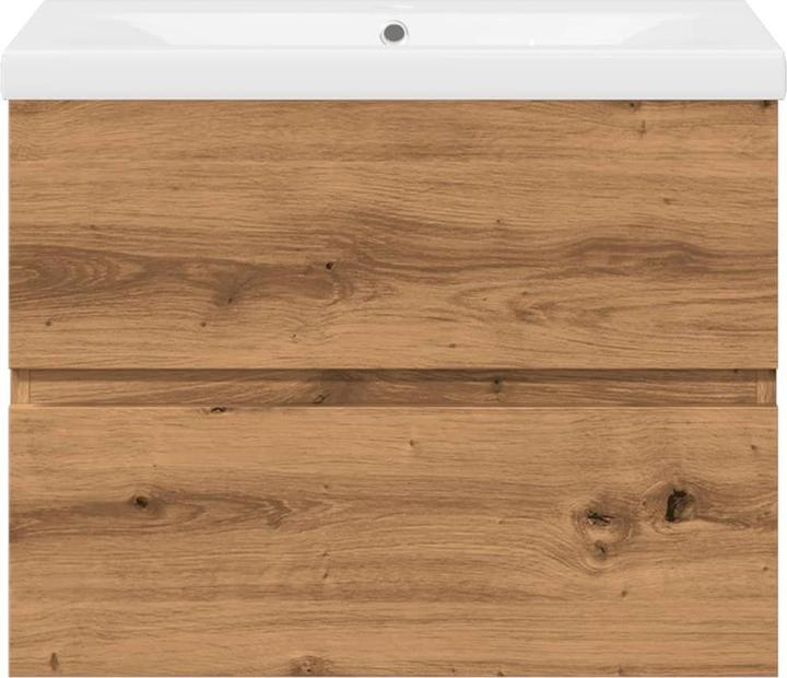 Actual product image vidaXL Vanity unit Wall-mounted vanity unit Bathroom cabinet with built-in basin