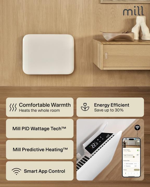 Produktbild Mill Invisible Smart WiFi Gen 4 panelvarmer 400W