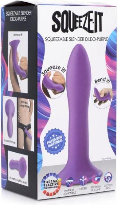 Actual product image XR Brands Squeezable Slender Dildo