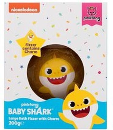 Actual product image Fragrances For Children Baby Shark Bath Fizzer Yellow (200 g)