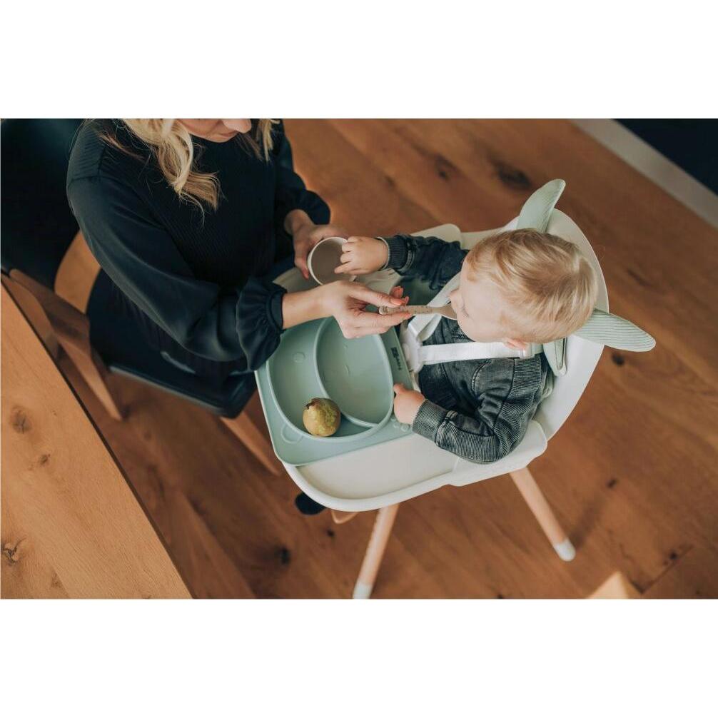 Thumbnail - FreeON, Kindergeschirr + Kinderbesteck, Silikonteller Teddybär, rosa