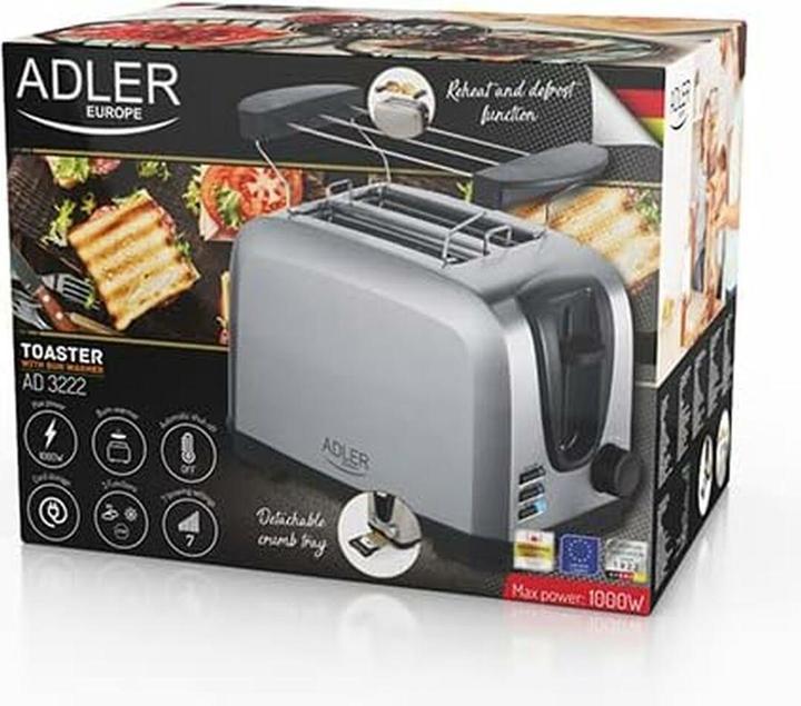 Produktbild Adler AD 3222 Toaster 2 Scheibe(n)