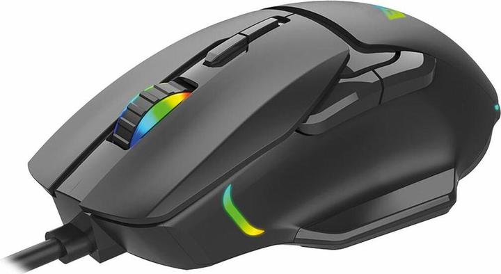 Actual product image EDM LED gaming mouse 07753 for players Black 7200 dpi (Cable)