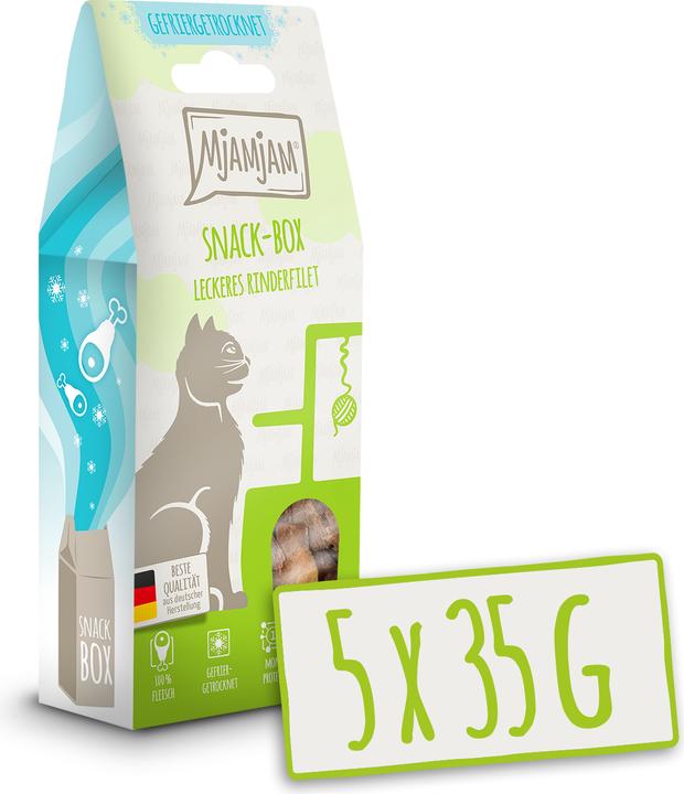 Immagine prodotto Mjamjam Snack Box gustoso filetto di manzo (Adulto, 1 pz., 35 g)
