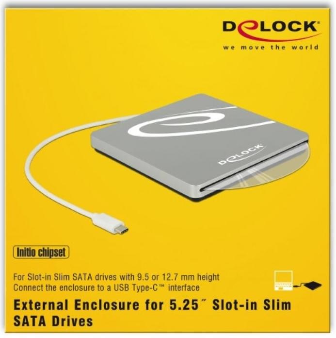 Produktbild Delock Gehäuse für 5.25″ Slot-in Slim SATA Laufwerke (5.25")