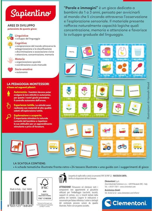 Produktbild Clementoni Montessori Parole e Immagini