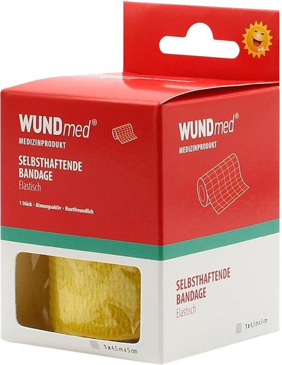 Actual product image Wundmed Selbsthaftende Bandage 4 m x 5 cm Gelb