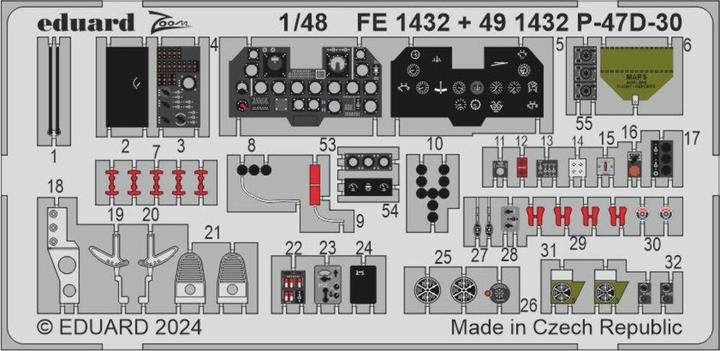 Actual product image Eduard P-47D-30 1/48 MINIART