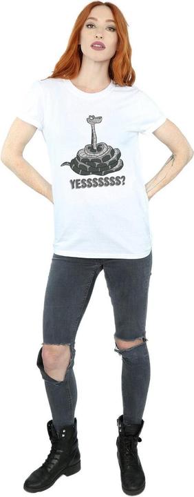 Actual product image Disney Womens/Ladies The Jungle Book Kaa Yesssss Cotton Boyfriend T-Shirt (XL)