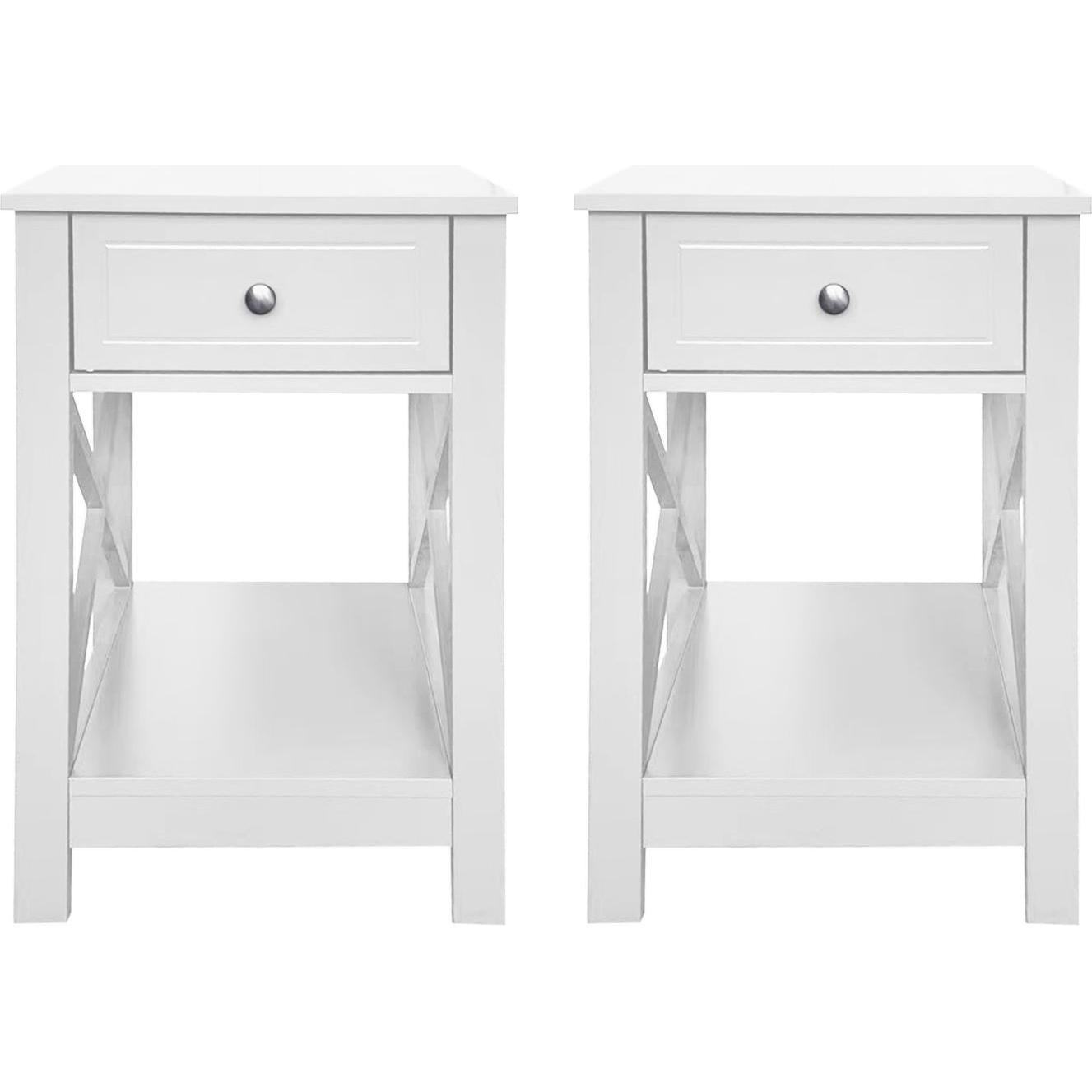 HTI-Living, Nachttisch, Nachtkommode Hayet 2er-Set (40 x 60 x 35 cm)