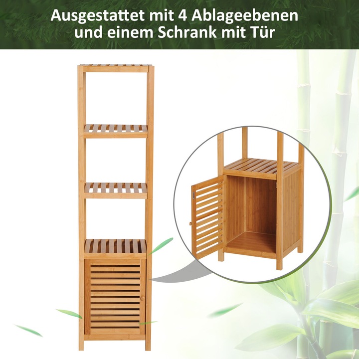 Actual product image Homcom Bathroom cabinet (36 x 33 x 140 cm)