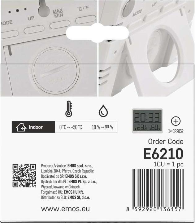 Immagine prodotto Emos Termometro digitale con igrometro E6210