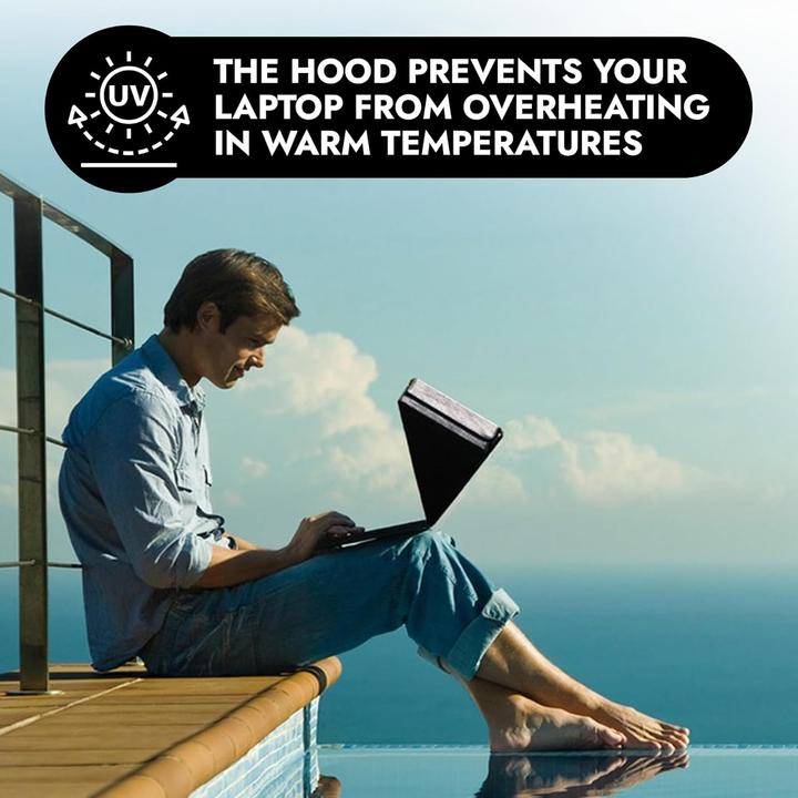 Produktbild Philbert Design Philbert - Sun Shade & Privacy Sleeve/Bag Hemp MacBook 13", Black (13")