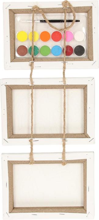 Produktbild Leinwand-Malset Einhorn, 3-teilig.